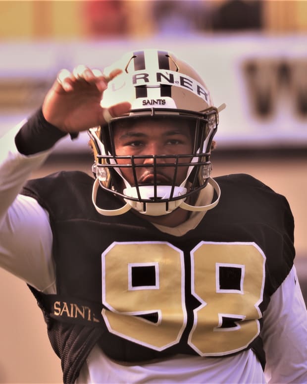 Saints defensive end Payton Turner